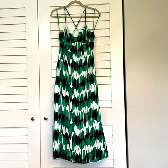 Zara Dresses Nwt Zara Strappy Geometric Pattern Maxi Dress Poshmark
